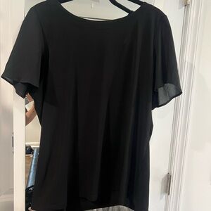 Susan Graver Classic Black Blouse